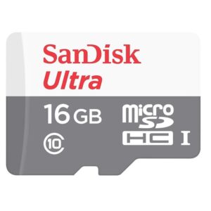 SanDisk Ultra microSDHC - Karta pamięci 16GB Class 10 UHS-I 80 Mb/s z adapterem