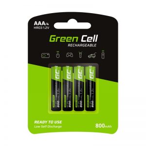 Green Cell - 4x Akumulator AAA HR03 800mAh