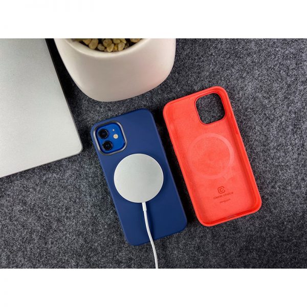 Crong Color Cover Magnetic - Etui iPhone 12 / iPhone 12 Pro MagSafe (czerwony)