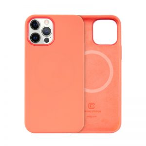 Crong Color Cover Magnetic - Etui iPhone 12 / iPhone 12 Pro MagSafe (koralowy)