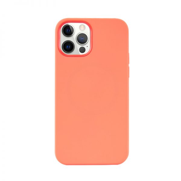 Crong Color Cover Magnetic - Etui iPhone 12 / iPhone 12 Pro MagSafe (koralowy)