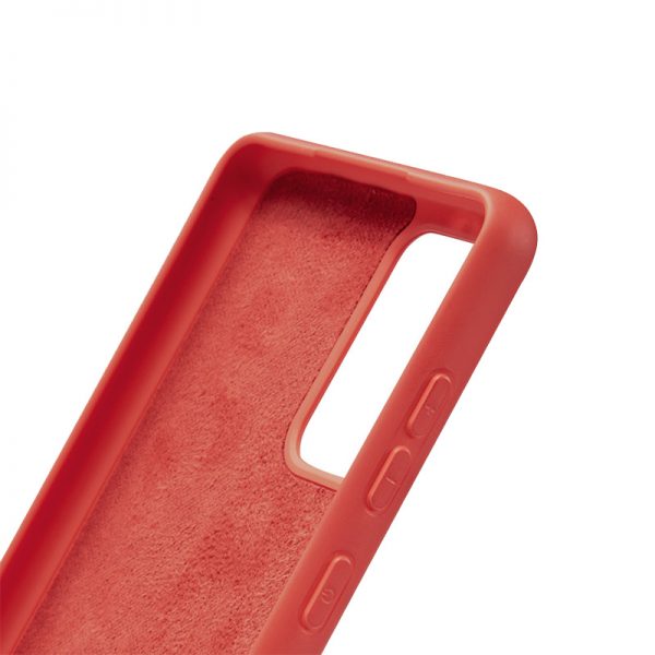 Crong Color Cover - Etui Samsung Galaxy A52 (czerwony)