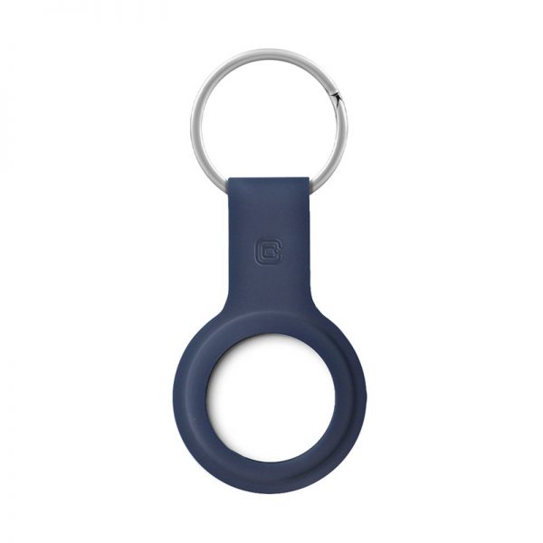 Crong Silicone Case with Key Ring – Brelok do Apple AirTag (granatowy)