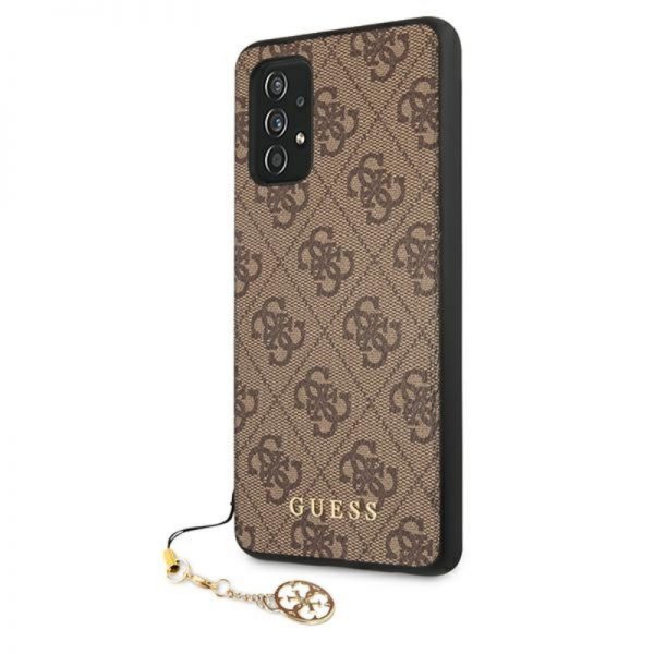 Guess 4G Charms Collection - Etui Samsung Galaxy A52 (brązowy)