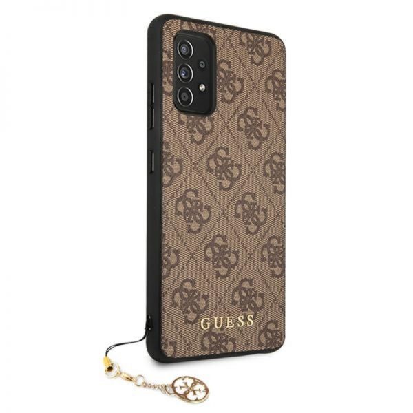 Guess 4G Charms Collection - Etui Samsung Galaxy A52 (brązowy)