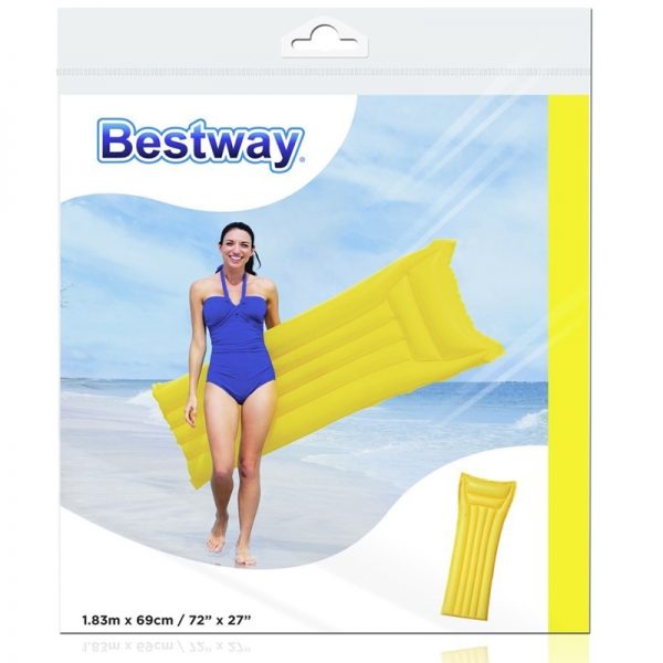 Bestway - Materac nadmuchiwany plażowy 183x69cm (Żółty)