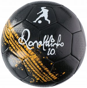 Ronaldinho - Piłka do nogi na asfalt rozmiar 5 (Czarny)