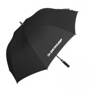 Dunlop - Duża bardzo solidna parasolka automatyczna (Czarny)