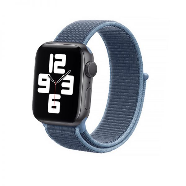 Crong Nylon - Pasek sportowy do Apple Watch 38/40 mm (Ocean Blue)