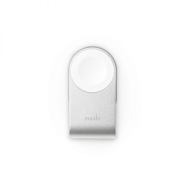 Moshi Flekto - Składana ładowarka MFi do Apple Watch z kablem USB (srebrny)