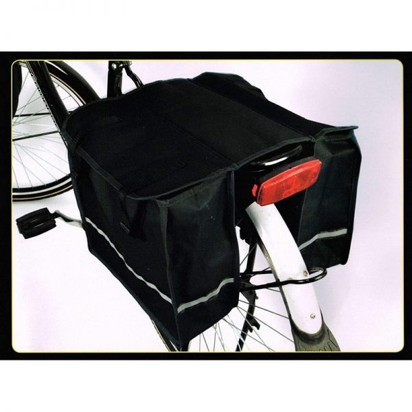 Dunlop - Torba / sakwa rowerowa na bagażnik duża 26 l (Czarny)