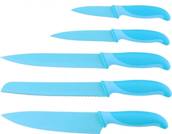 Alpina - Zestaw noży ze stali nierdzewnej Inox (niebieski)