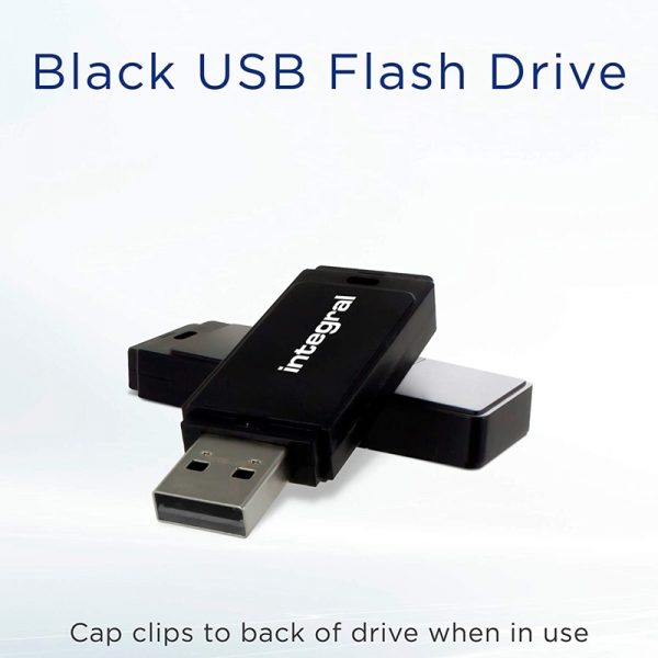 Integral - Pendrive 128GB USB 2.0 (Czarny)