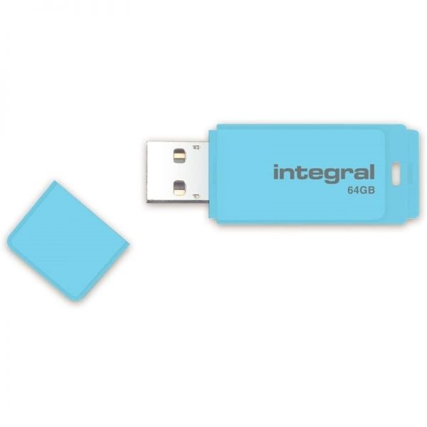Integral Pastel - Pendrive 64GB USB 2.0 (Błękitny)