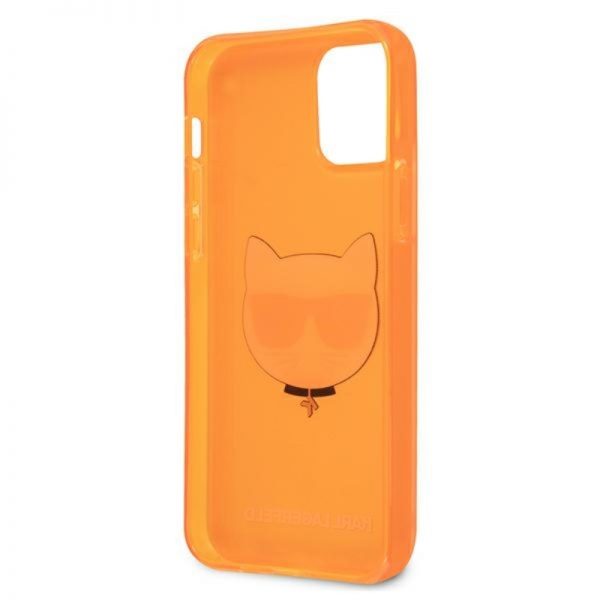 Karl Lagerfeld Choupette Head - Etui iPhone 12 Pro Max (Fluo Orange)