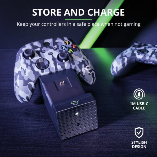 Trust GXT250 - Ładowarka do 2 padów Xbox Series X / S