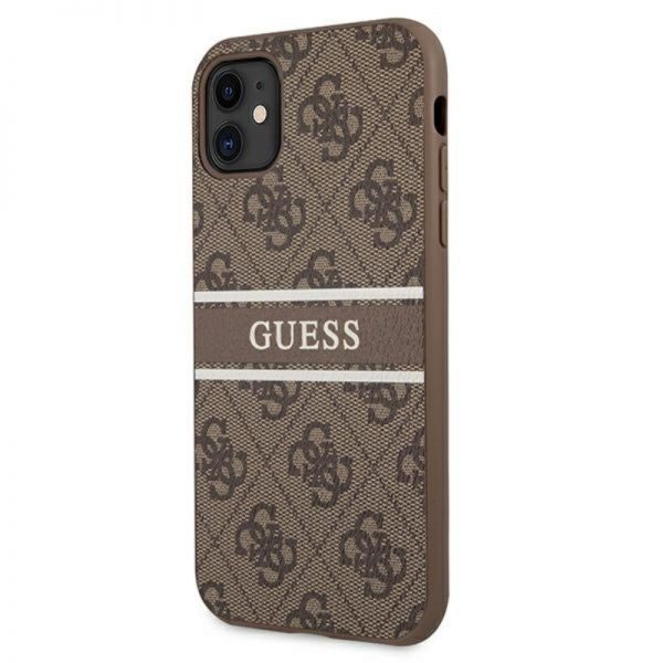 Guess 4G Stripe Collection - Etui iPhone 11 (brązowy)