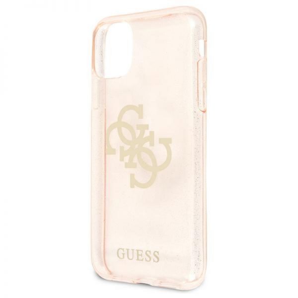 Guess Glitter 4G Big Logo - Etui iPhone 11 (złoty)