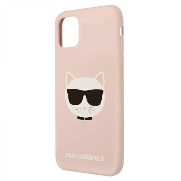 Karl Lagerfeld Choupette Head Silicone - Etui iPhone 11 (różowy)
