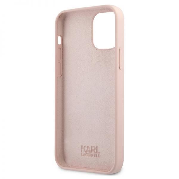 Karl Lagerfeld Choupette Head Silicone - Etui iPhone 12 Pro Max (różowy)