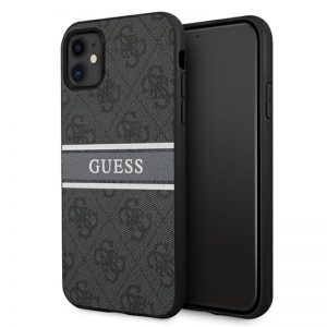 Guess 4G Stripe Collection - Etui iPhone 11 (szary)