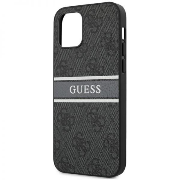 Guess 4G Stripe Collection – Etui iPhone 12 mini (szary)