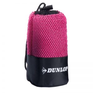 Dunlop - Ręcznik sportowy z mikrofibry (Różowy)