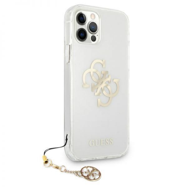 Guess 4G Big Logo Charm - Etui iPhone 12 Pro Max (złoty charms)