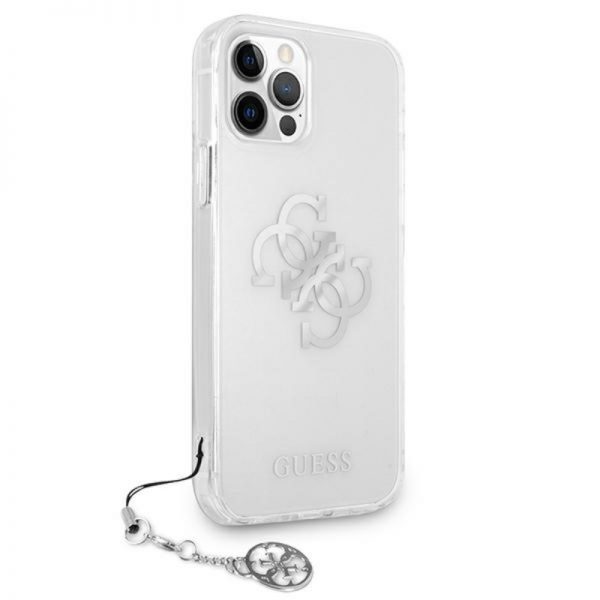 Guess 4G Big Logo Charm - Etui iPhone 12 Pro Max (srebrny charms)