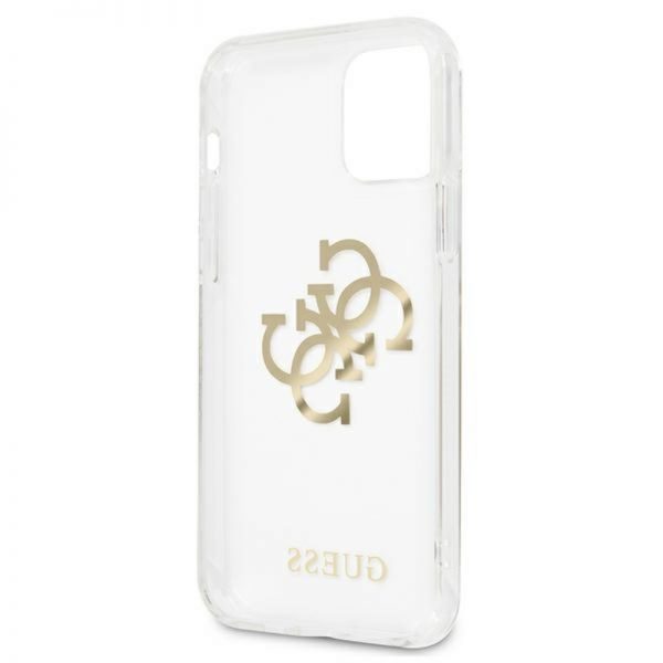 Guess 4G Big Logo Charm - Etui iPhone 12 / iPhone 12 Pro (złoty charms)