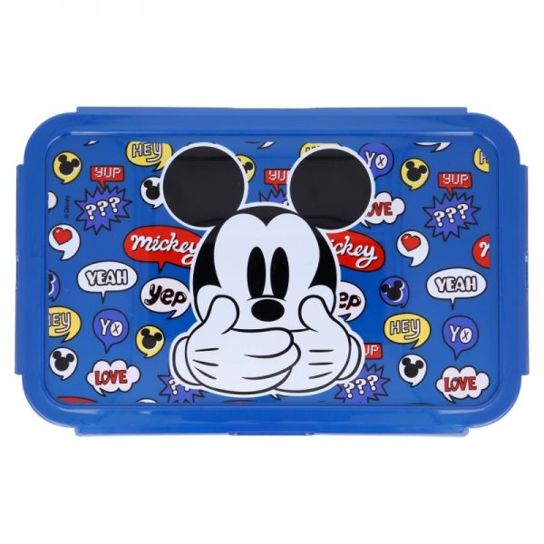Mickey Mouse - Lunchbox / pudełko śniadaniowe z wyjmowanymi przedziałkami 1190ml