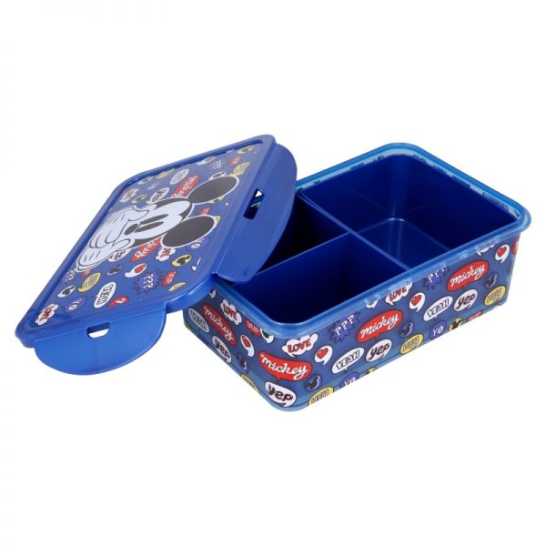 Mickey Mouse - Lunchbox / pudełko śniadaniowe z wyjmowanymi przedziałkami 1190ml
