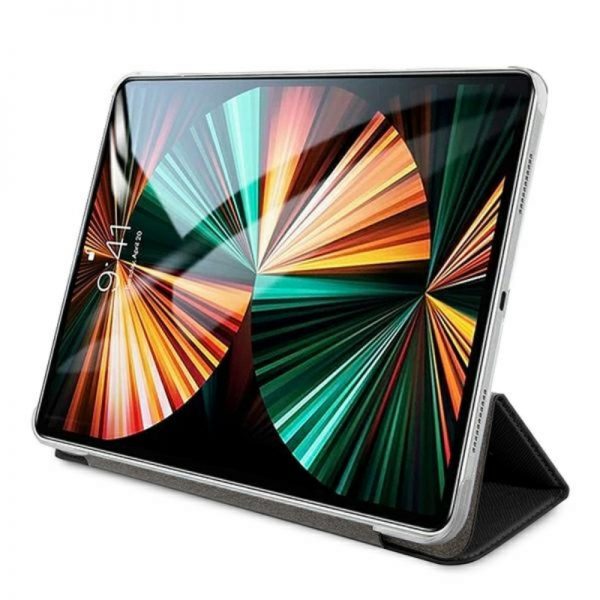 Guess Saffiano 4G Big Metal Logo - Etui iPad Pro 12.9" 2021 (czarny)