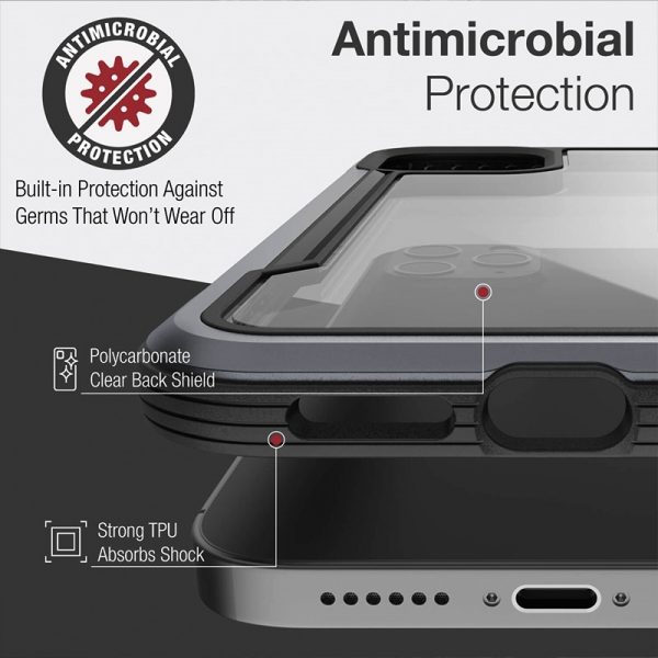 X-Doria Raptic Shield Pro - Etui iPhone 13 (Anti-bacterial) (Red)