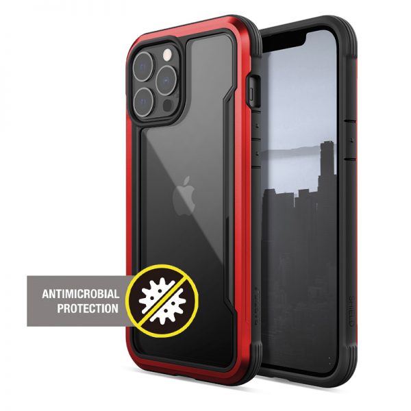 X-Doria Raptic Shield Pro - Etui iPhone 13 Pro Max (Anti-bacterial) (Red)