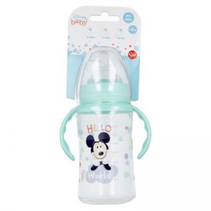 Mickey Mouse - Butelka ze smoczkiem i rączkami 360 ml (Cool)