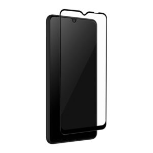 PURO Frame Tempered Glass - Szkło ochronne hartowane na ekran Samsung Galaxy A22 5G (czarna ramka)