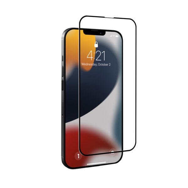 Crong 7D Nano Flexible Glass - Niepękające szkło hybrydowe 9H na cały ekran iPhone 13 / iPhone 13 Pro
