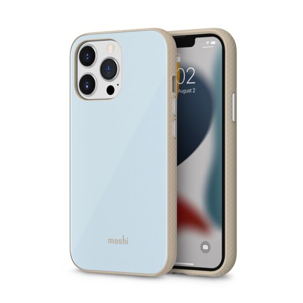 Moshi iGlaze Slim Hardshell Case - Etui iPhone 13 Pro (system SnapTo) (Adtriatic Blue)