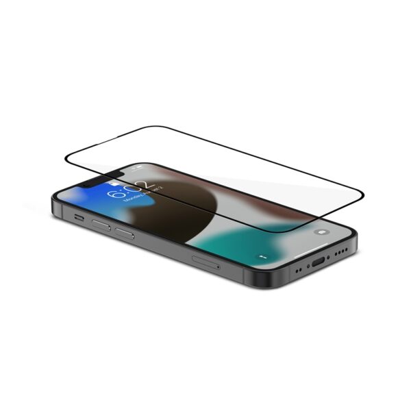 Moshi AirFoil Pro - Elastyczne szkło hybrydowe iPhone 13 mini (czarna ramka)
