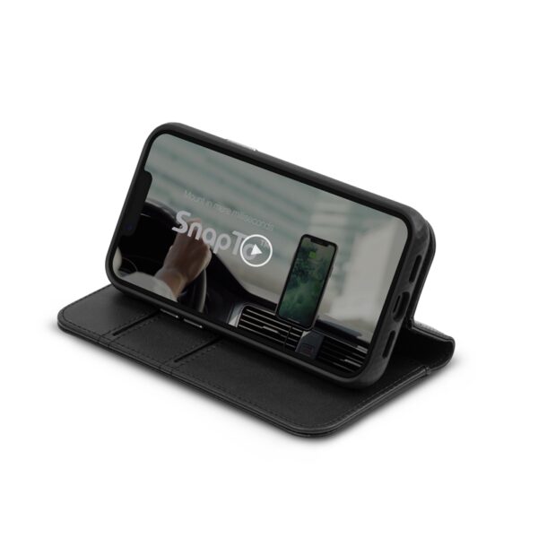 Moshi Overture - Etui 3w1 z klapką iPhone 13 mini (antybakteryjne NanoShield™) (Jet Black)