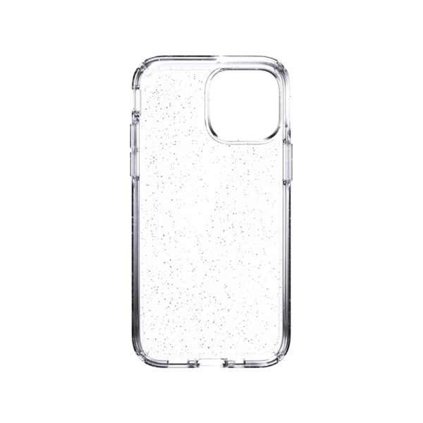 Speck Presidio Perfect-Clear with Glitter - Etui iPhone 13 Mini z powłoką MICROBAN (Clear/Platinum Glitter)