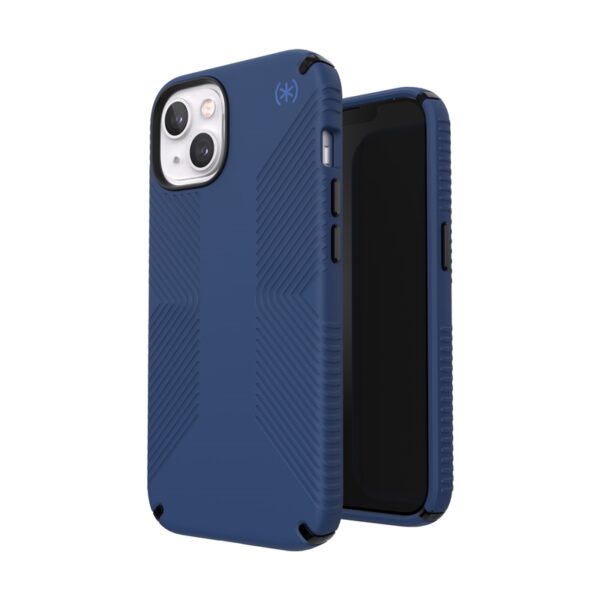 Speck Presidio2 Grip - Etui iPhone 13 z powłoką MICROBAN (Coastal Blue/Black)