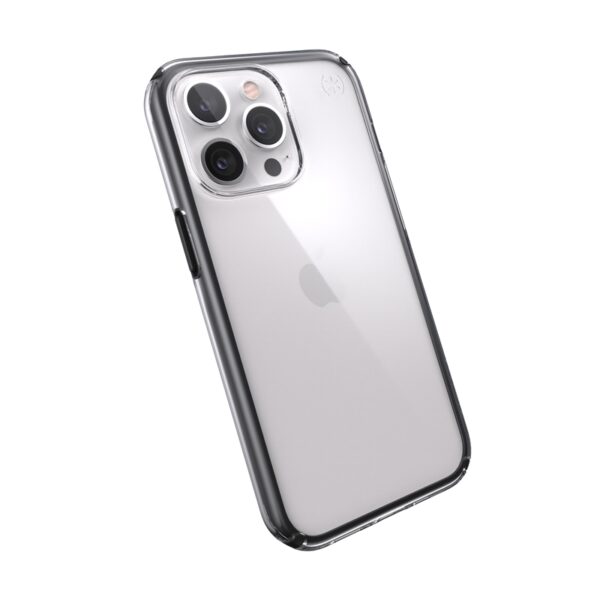 Speck Presidio Perfect-Clear with Impact Geometry - Etui iPhone 13 Pro z powłoką MICROBAN (Clear/Black)