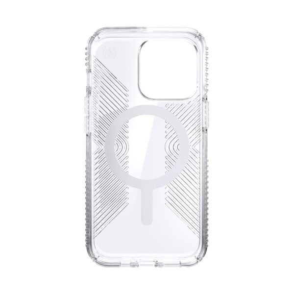 Speck Presidio Perfect-Clear with Grips + MagSafe - Etui iPhone 13 Pro z powłoką MICROBAN (Clear)