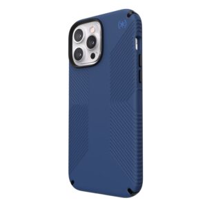 Speck Presidio2 Grip - Etui iPhone 13 Pro Max z powłoką MICROBAN (Coastal Blue/Black)