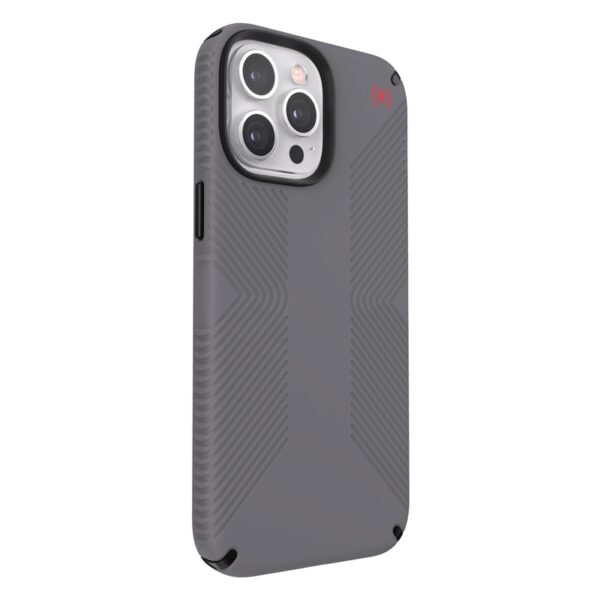 Speck Presidio2 Grip - Etui iPhone 13 Pro Max z powłoką MICROBAN (Graphite Grey/Black)
