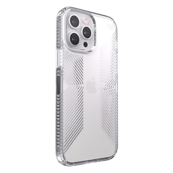 Speck Presidio Perfect-Clear with Grips - Etui iPhone 13 Pro Max z powłoką MICROBAN (Clear)