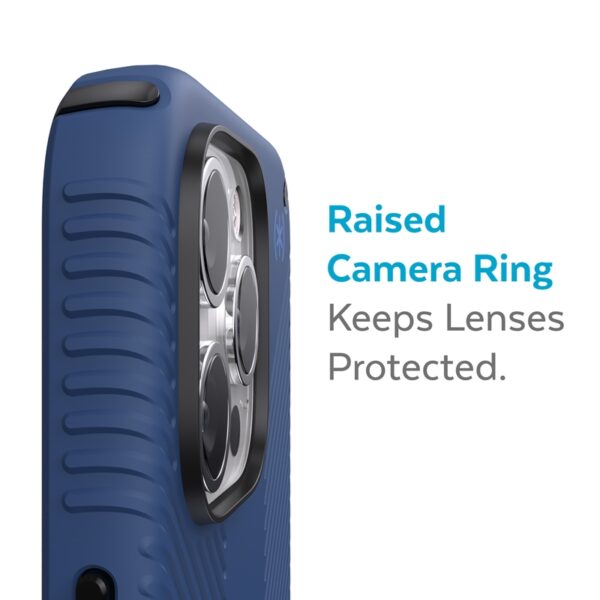 Speck Presidio2 Grip + MagSafe - Etui iPhone 13 Pro Max z powłoką MICROBAN (Coastal Blue/Black)