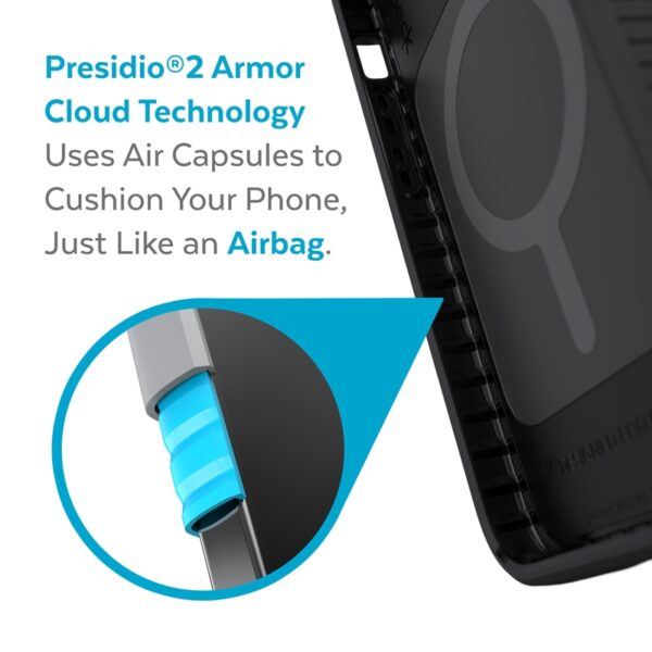 Speck Presidio2 Grip + MagSafe - Etui iPhone 13 Pro Max z powłoką MICROBAN (Black)